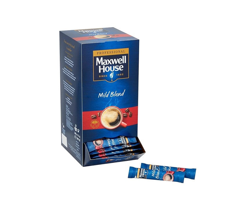 Maxwell House Instant Mild Coffee Sachets (200 x 1.5g)
