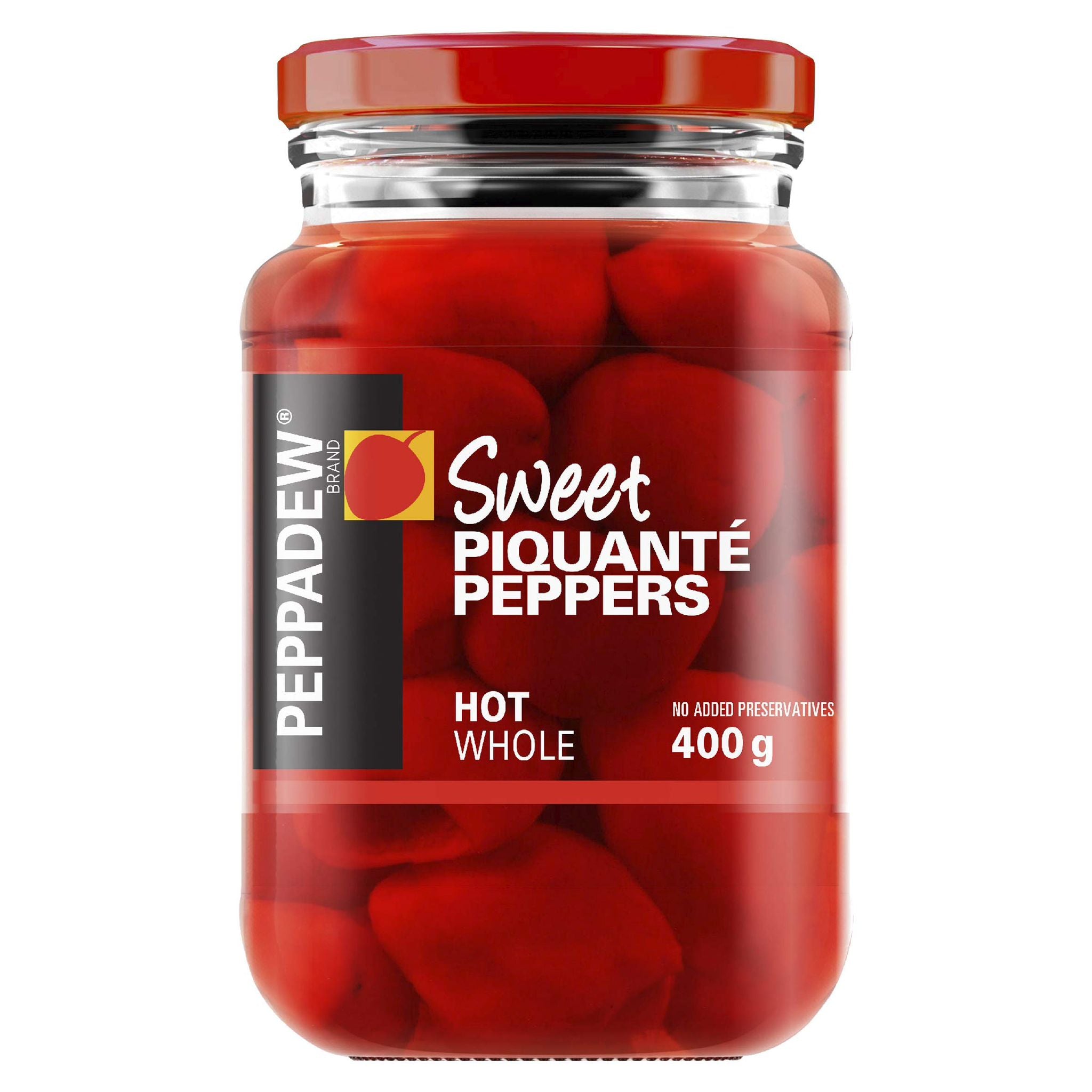 SWEET PIQUANTE PEPPERS HOT WHOLE 12X400