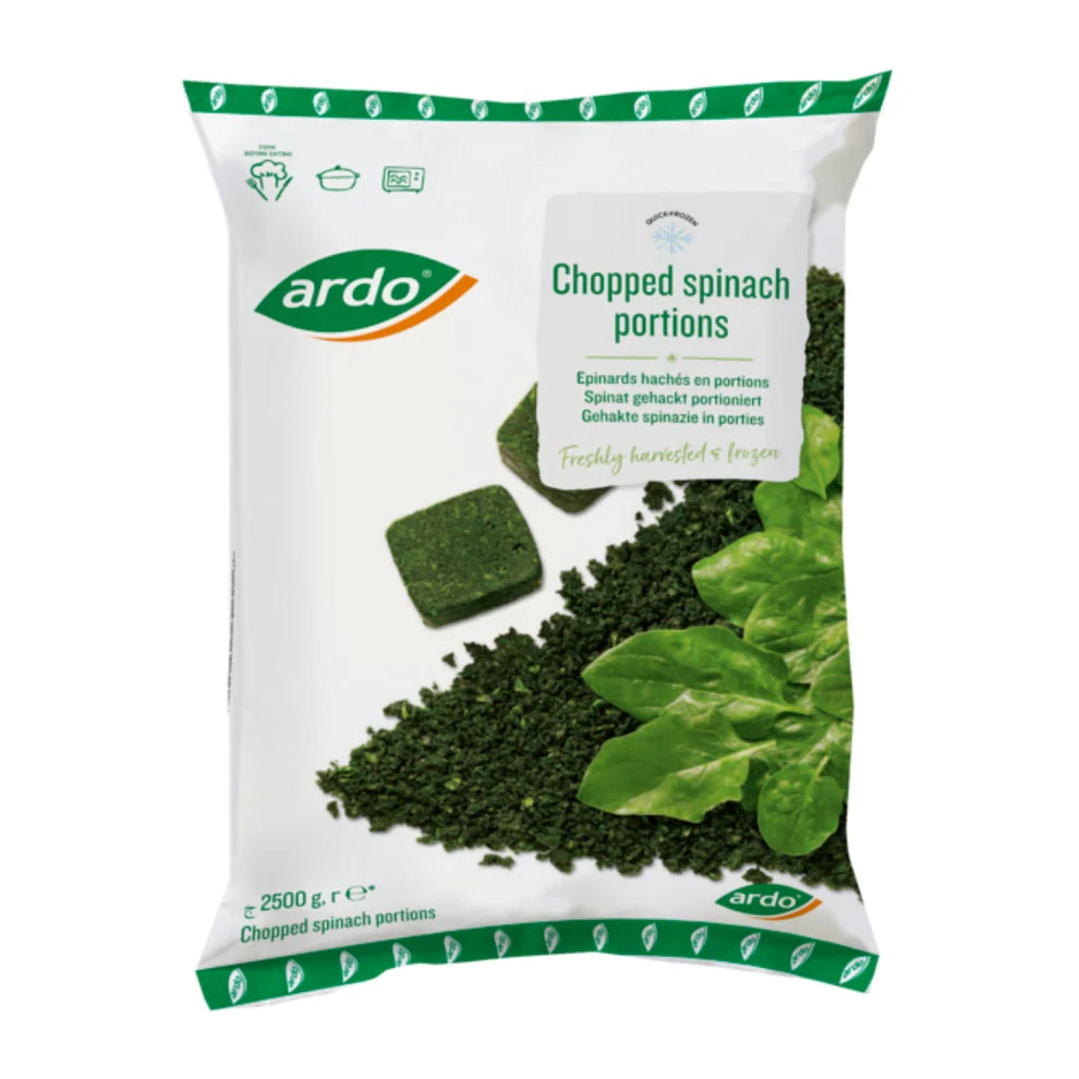 ARDO Chopped Spinach Portions (2.5kg)
