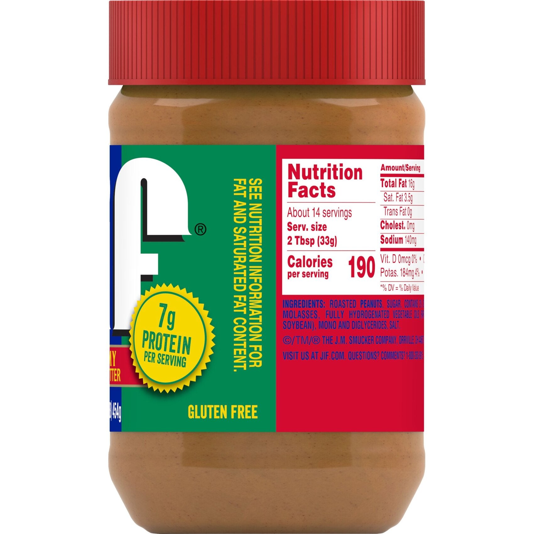 Jif Creamy Peanut Butter (454g)