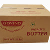 Box of Govind unsalted butter on a white background