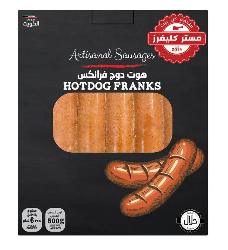 Mr. Cleavers Hotdog Franks Beef 500g