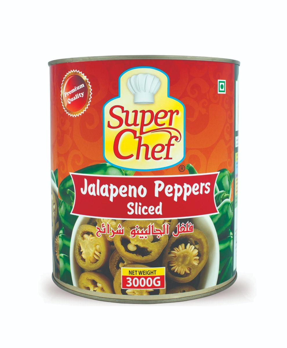 Super Chef Jalapeno Pepper Slices 3 Kg