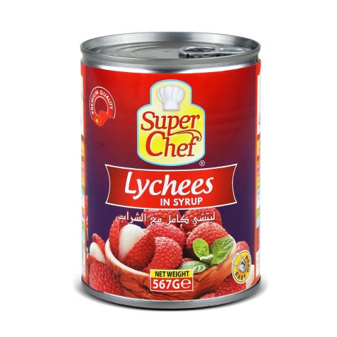 SUPERCHEF LYCHEE IN LIGHT SYRUP 565 GM