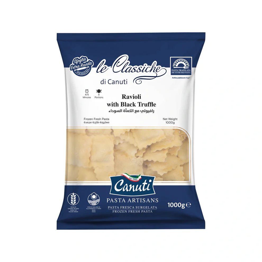 Canuti Ravioli with Black Truffle 1kg