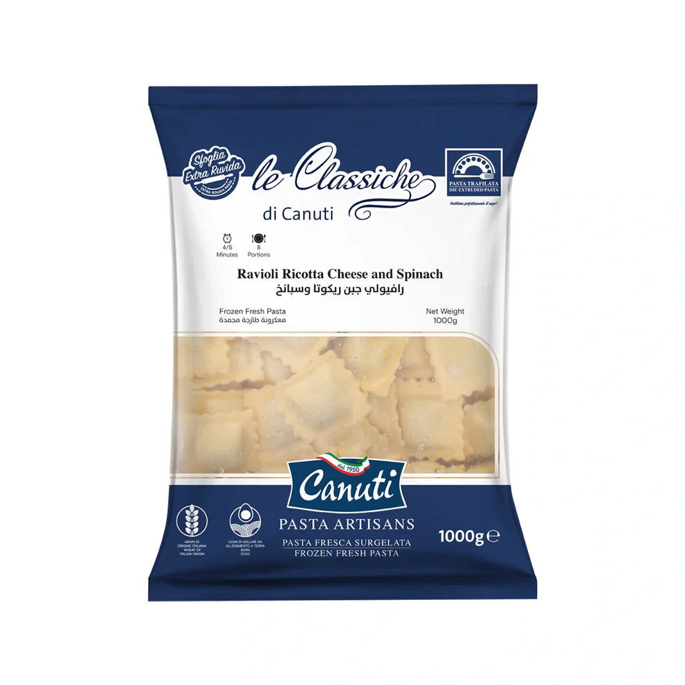 Canuti Ravioli with Ricotta Cheese & Spinach 1kg
