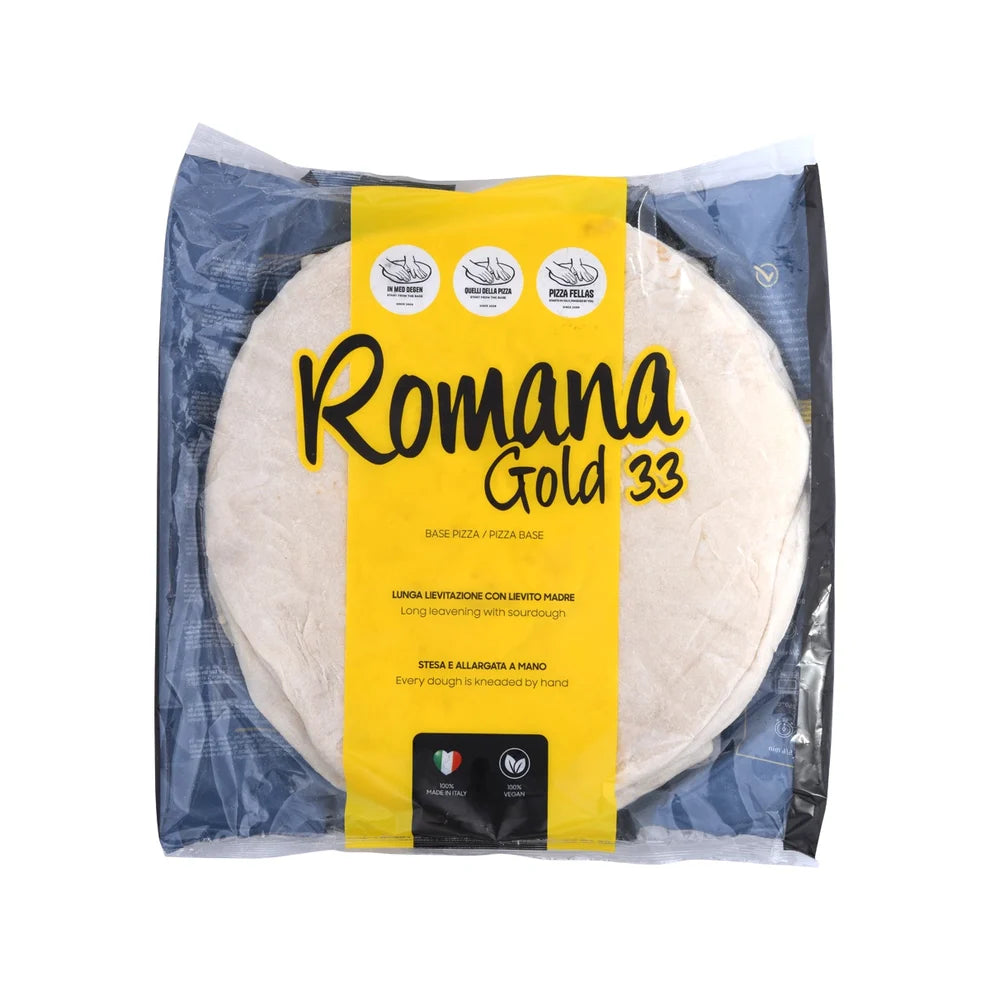 Quelli della Pizza Romana Pizza Bases Pre-Baked 33cm (5 x 250g)