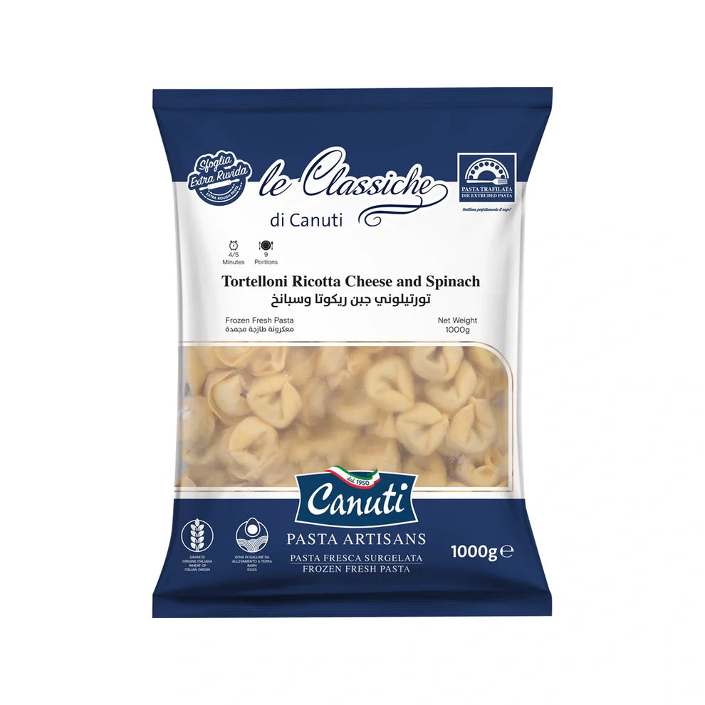 Canuti Tortelloni with Ricotta Cheese & Spinach 1kg