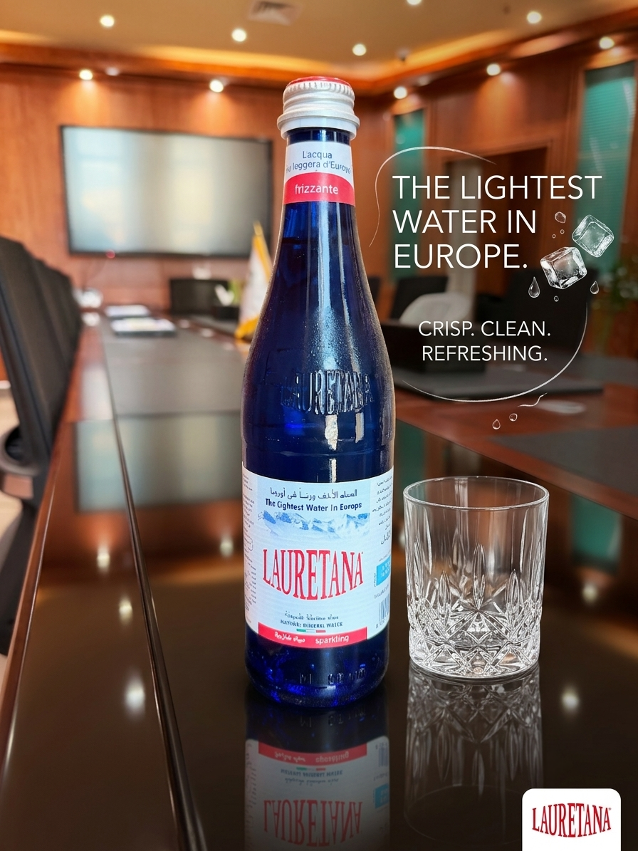 Lauretana Sparkling Natural Mineral Water 500ml