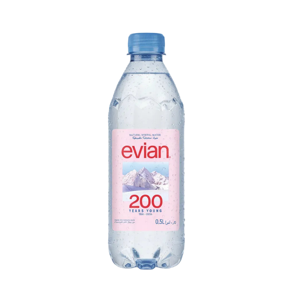 Evian Natural Mineral Water (500ml)